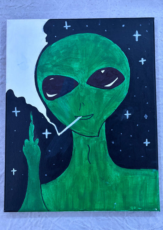 Smoking alien